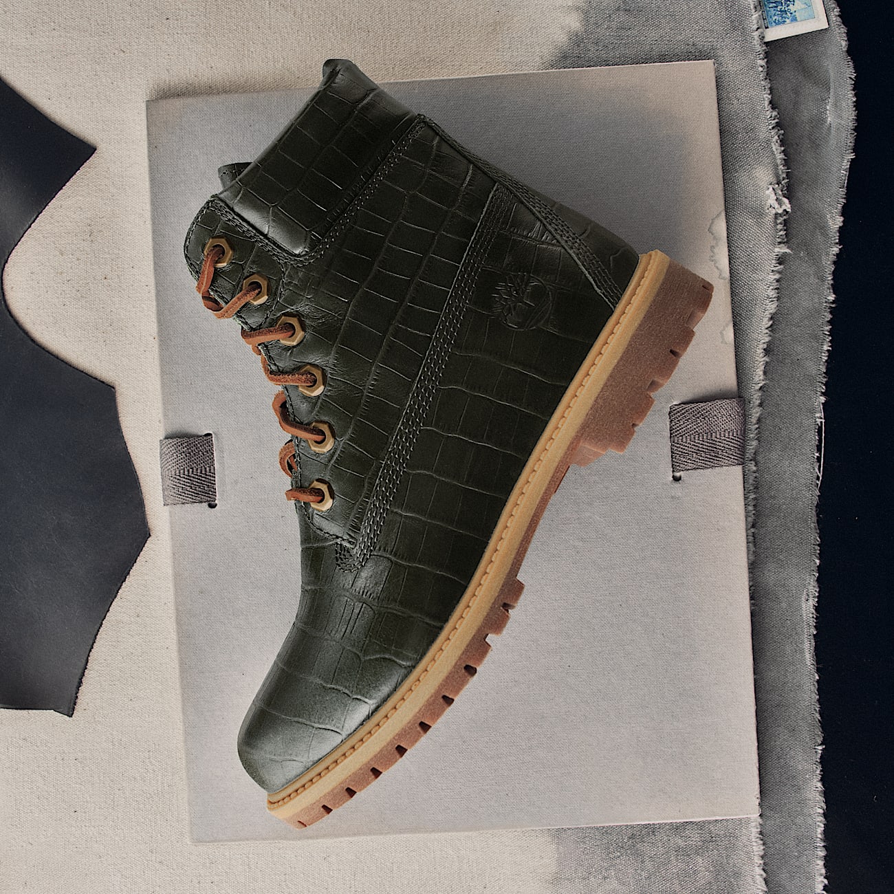 6inch Boot Timberland Premium pour femme en vert fonc TBL Verte MKTG1