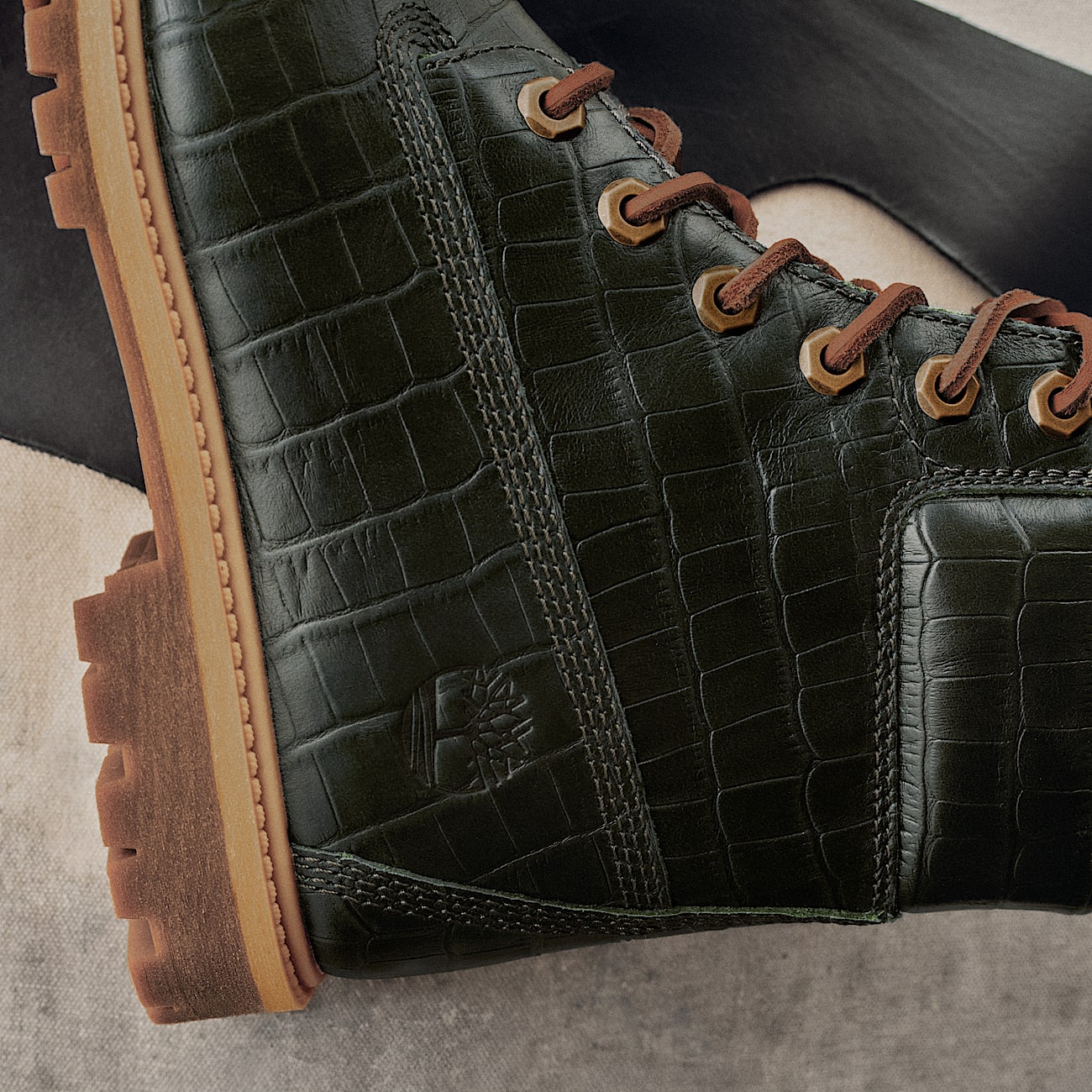 6inch Boot Timberland Premium pour femme en vert fonc TBL Verte MKTG2