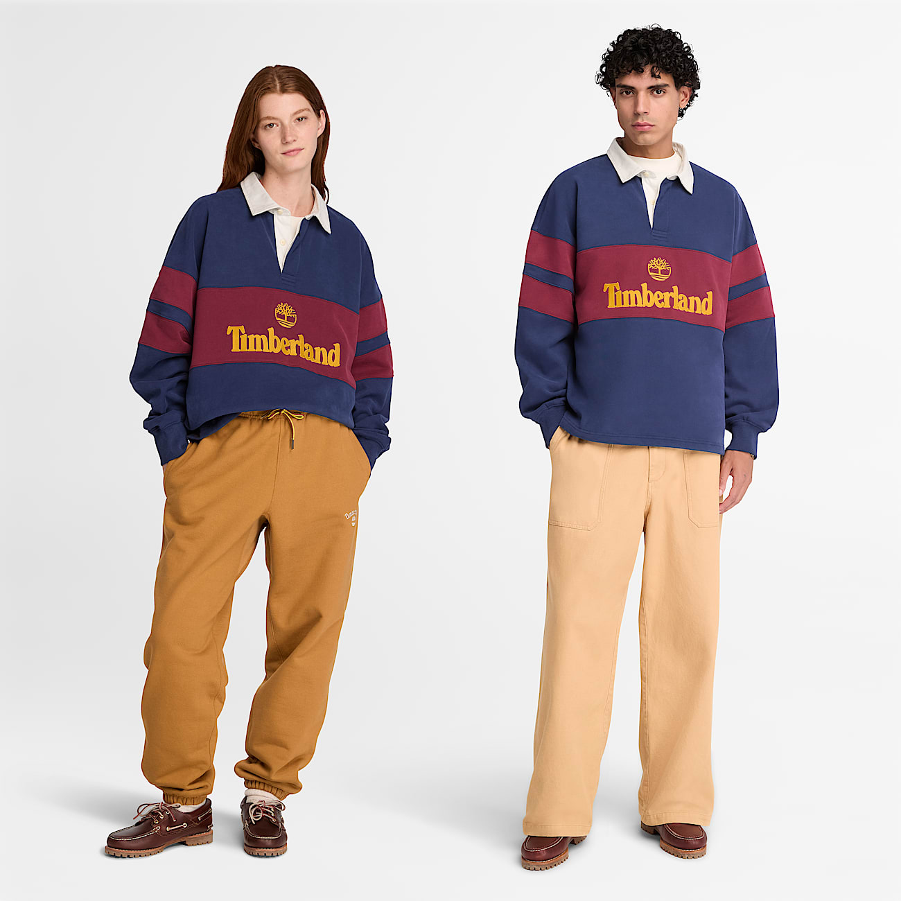 Timberland Tokyo Design Collective Rugby Polo in Dark Blue TBL Blue ALT1