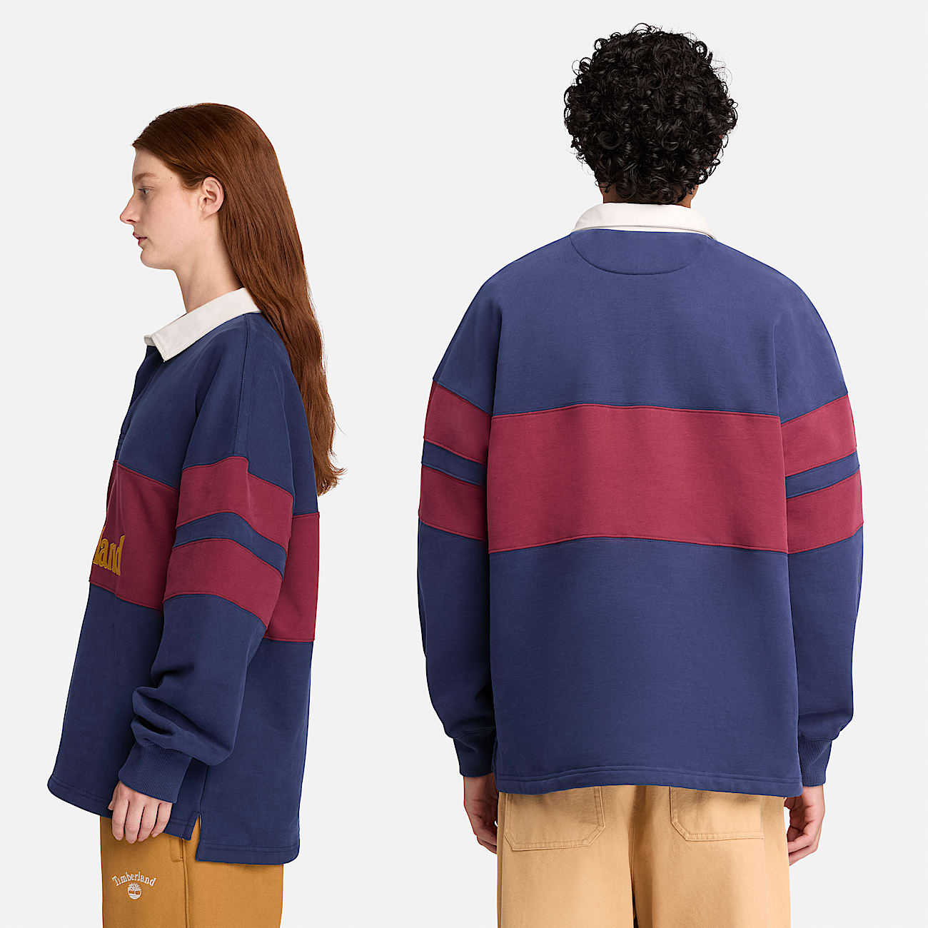 Timberland Tokyo Design Collective Rugby Polo in Dark Blue TBL Blue ALT2