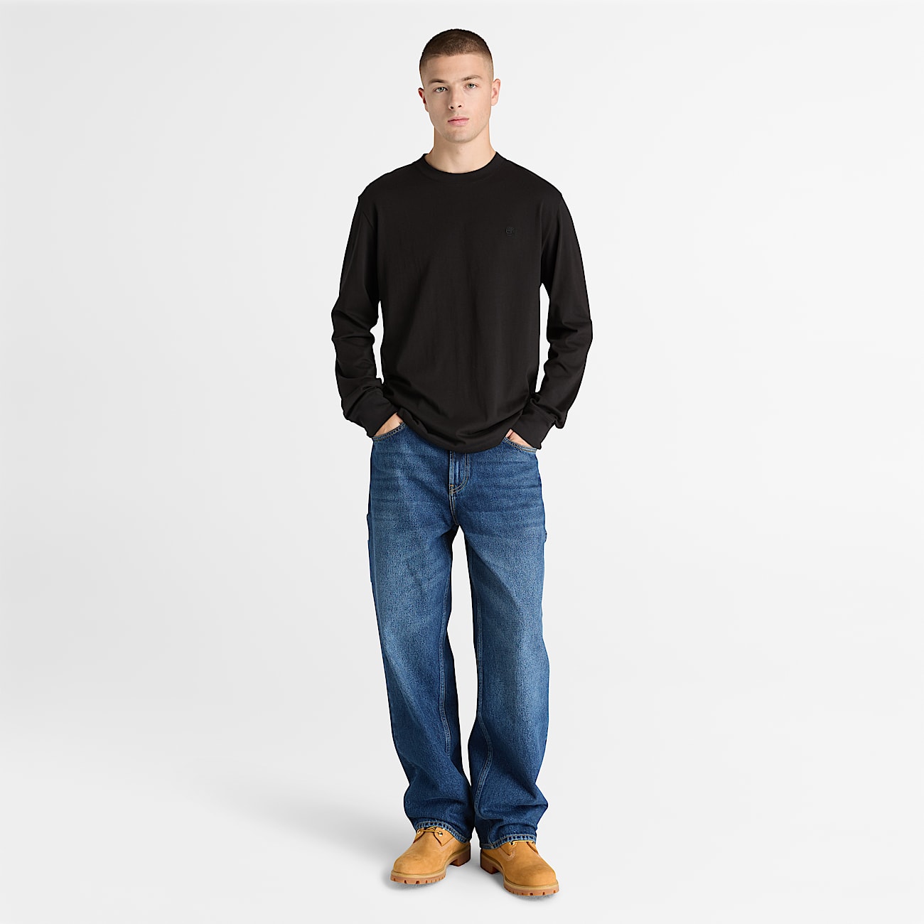 Oyster River Long-Sleeve T-Shirt for Men in Black