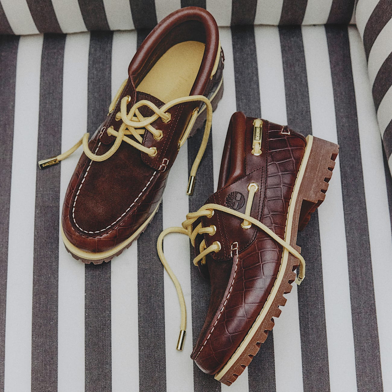 Timberland x Jacquemus Authentic Bootschoen in donkerbruin TBL bruin MKTG3