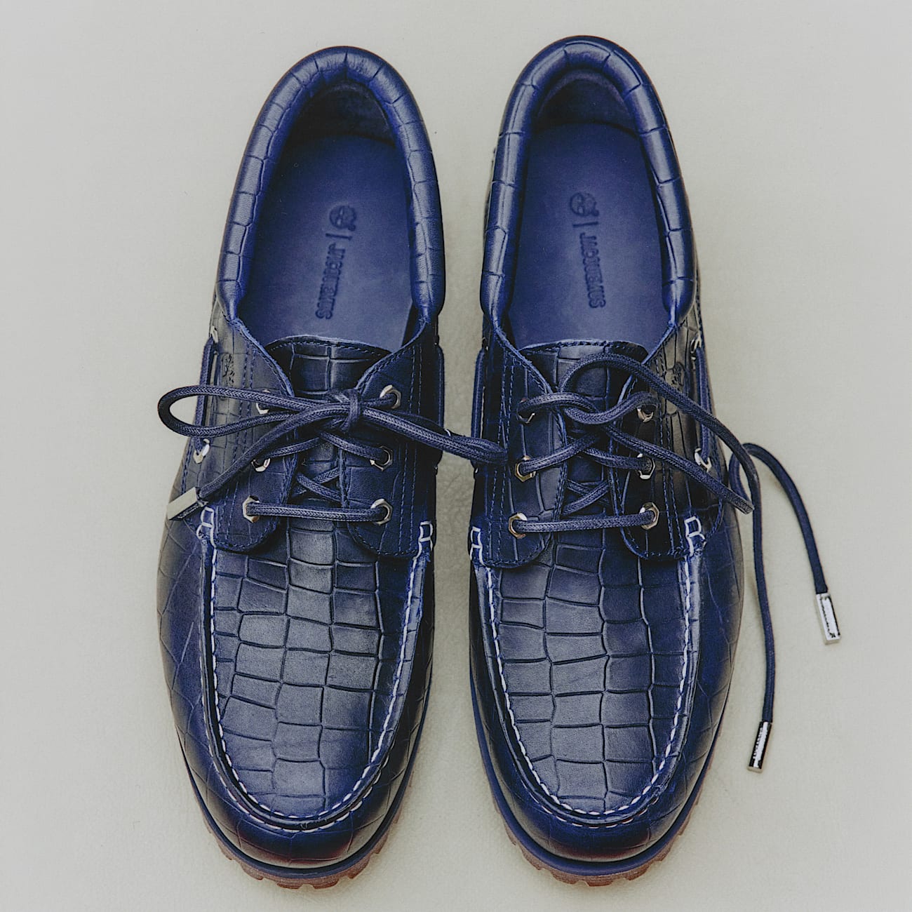 Timberland x Jacquemus Authentic Bootschoen in donkerblauw TBL blauw MKTG1