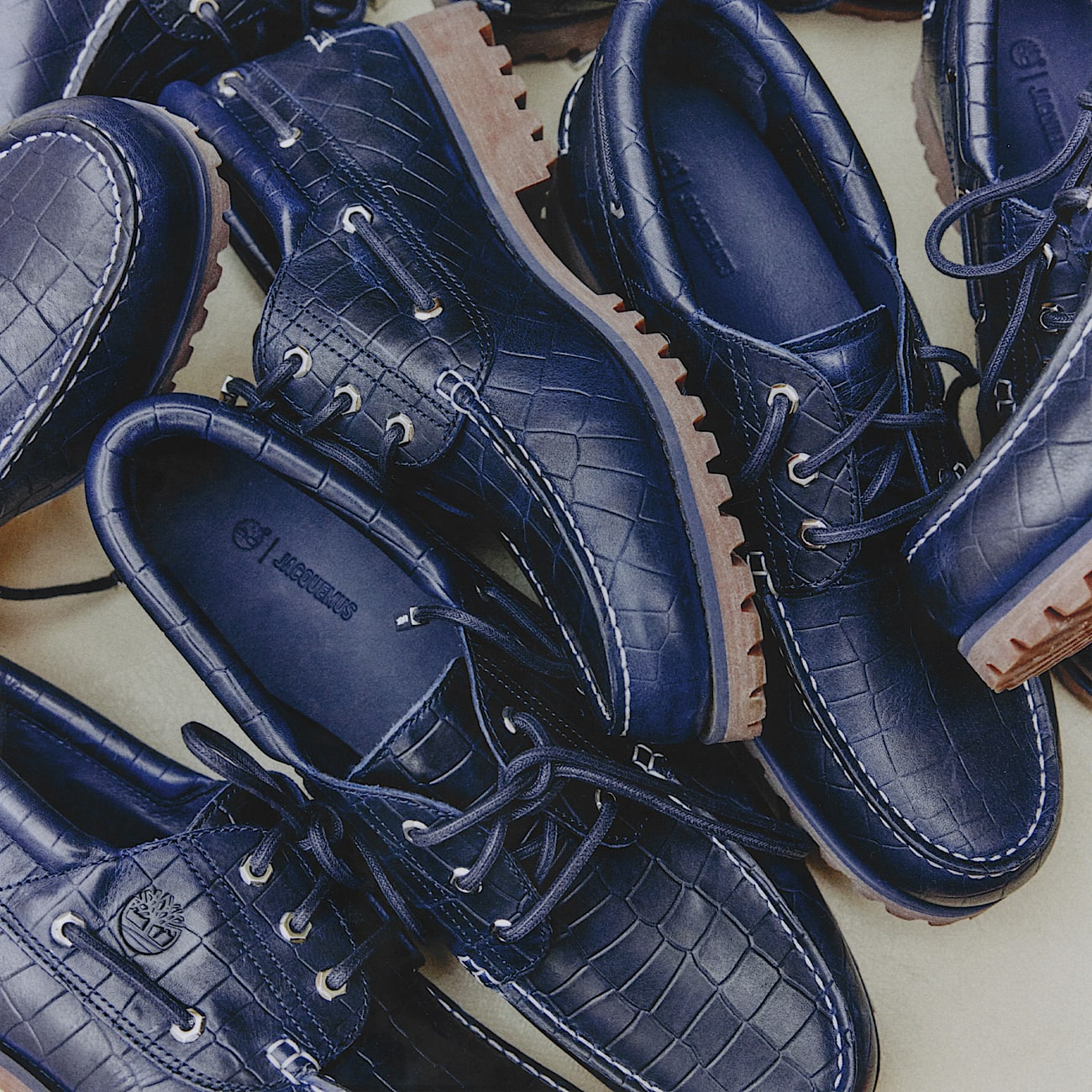 Timberland x Jacquemus Authentic Bootschoen in donkerblauw TBL blauw MKTG3