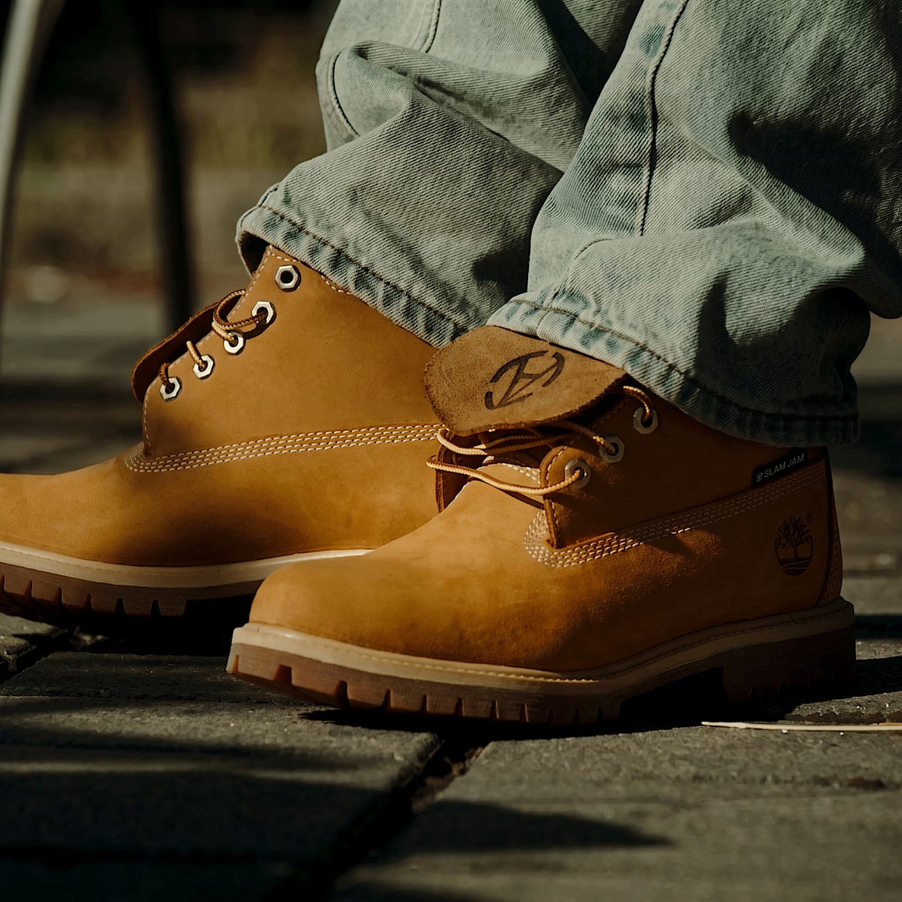 Wasserfester Timberland x Slam Jam Heritage 6Inch Boot in Gelb TBL Gelb MKTG3