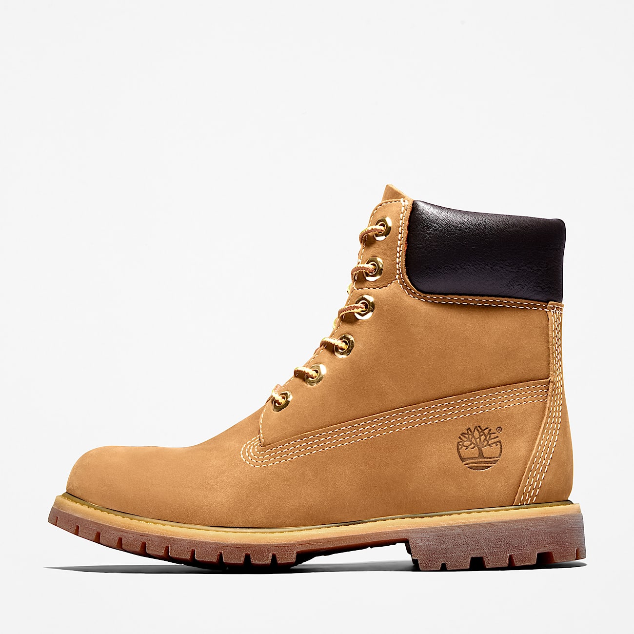 Timberland® Premium 6-Inch Lace Up Waterproof Boot for Women in Brown