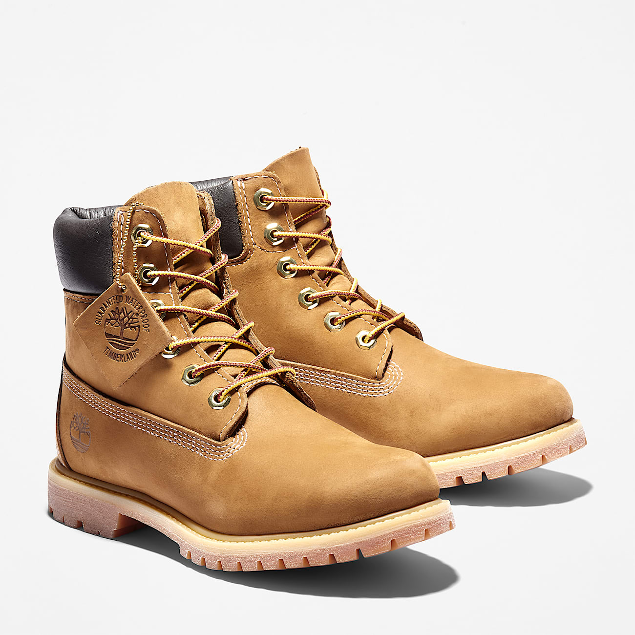 Timberland® Premium 6-Inch Lace Up Waterproof Boot for Women in Brown