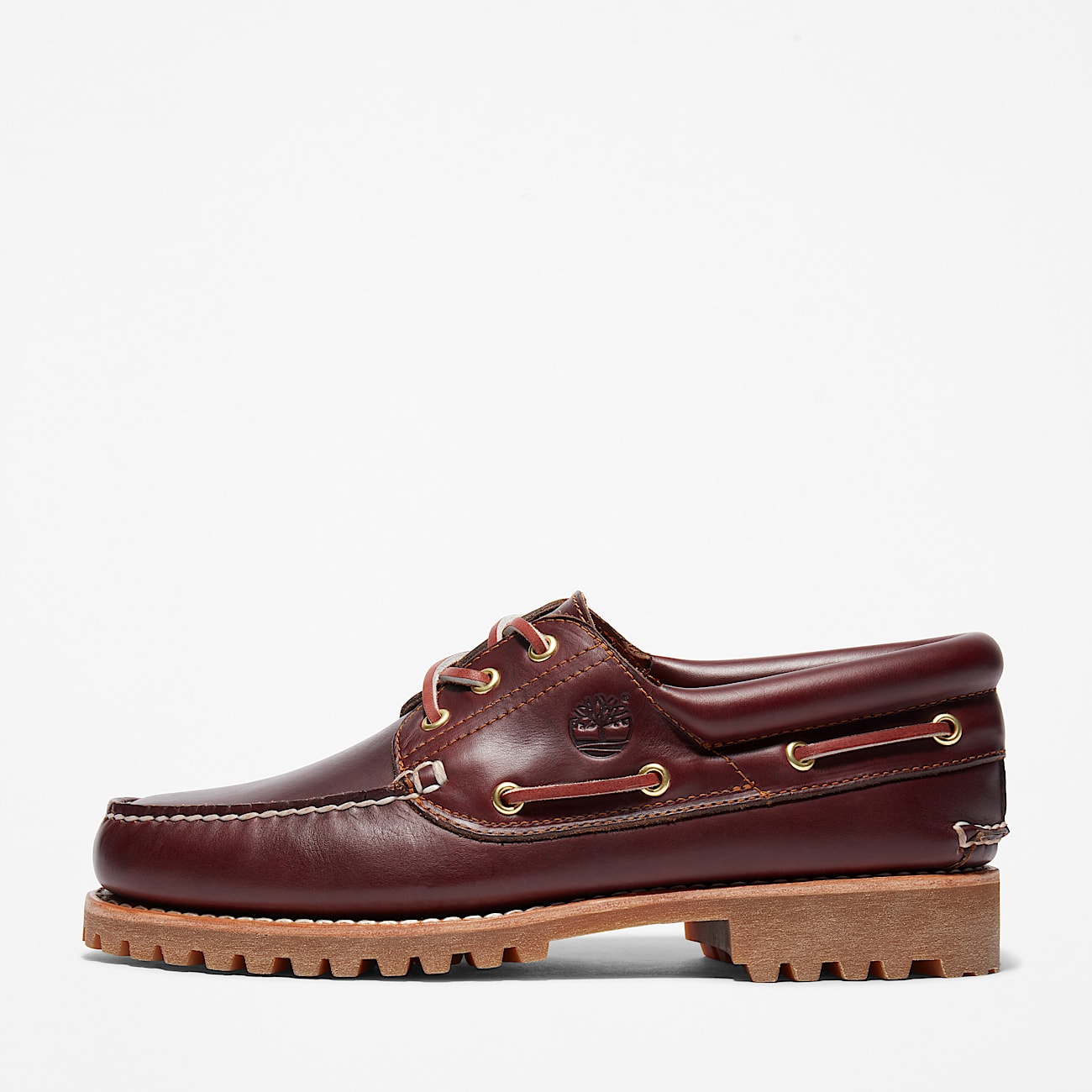 Handgenähter Timberland® Authentic 3-Eye Lug Bootsschuh für Herren in Burgunderrot - 11
