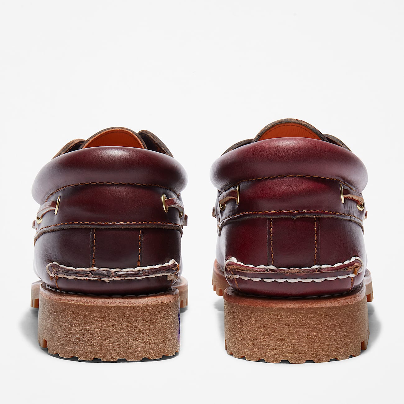 Handgenähter Timberland® Authentic 3-Eye Lug Bootsschuh für Herren in Burgunderrot - 8