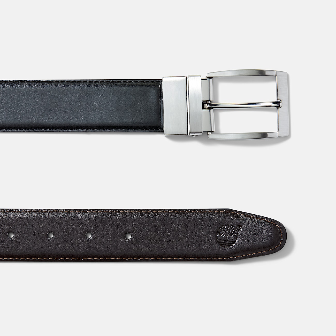 Bay Ridge 35mm Classic Reversible Leather Belt for Men in Dark Brown - 2