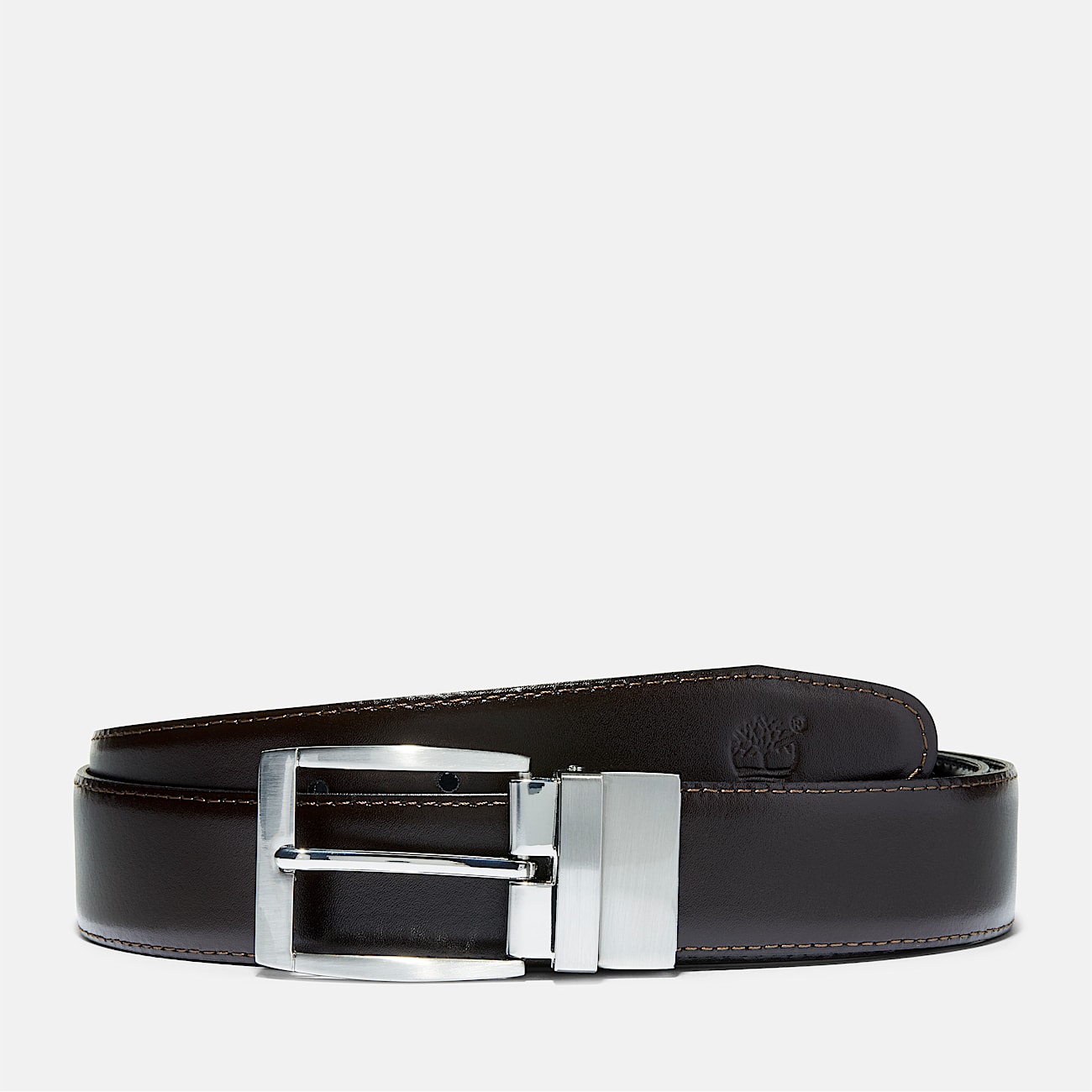 Bay Ridge 35mm Classic Reversible Leather Belt for Men in Dark Brown - 1