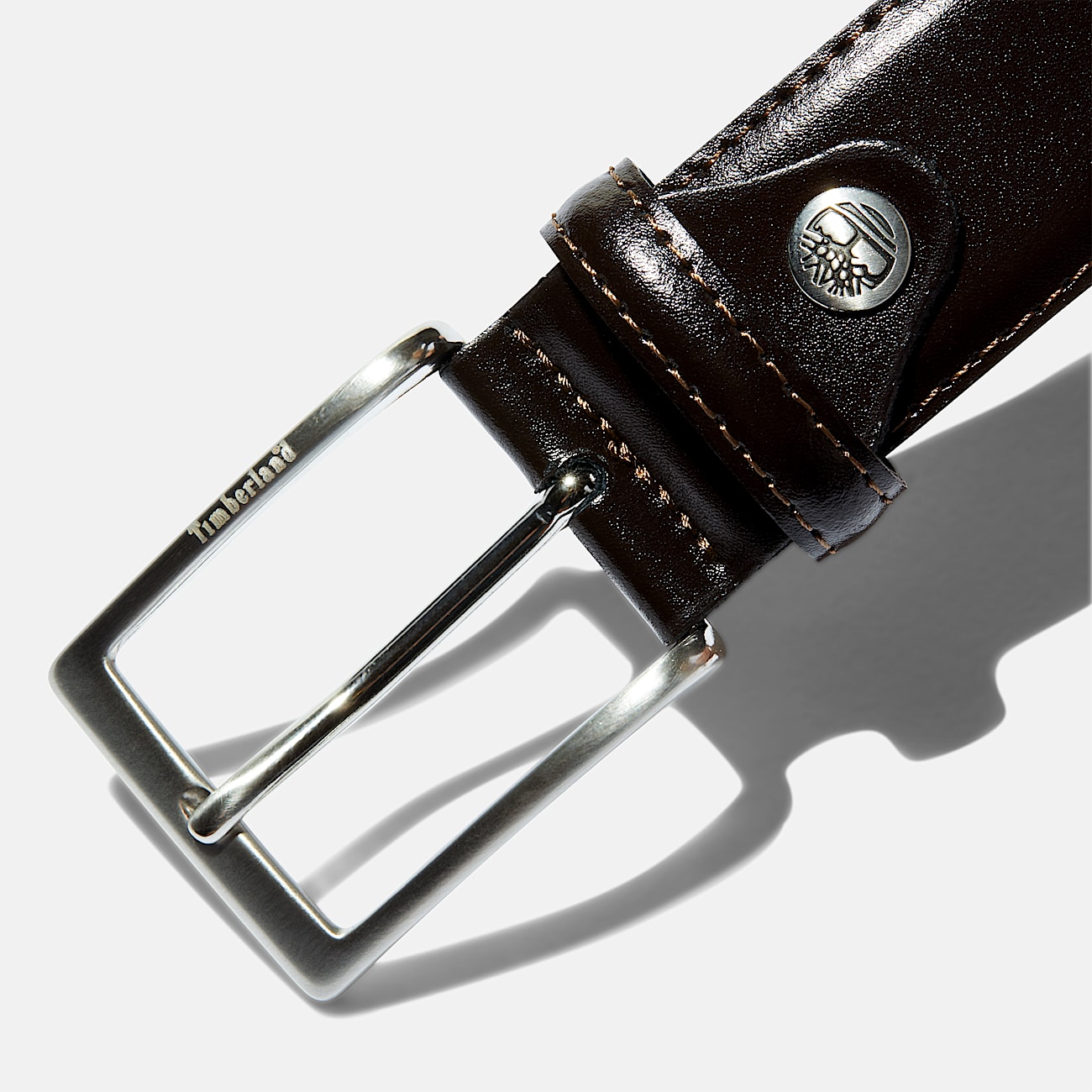 35mm Classic Adjustable Leather Belt for Men in Dark Brown