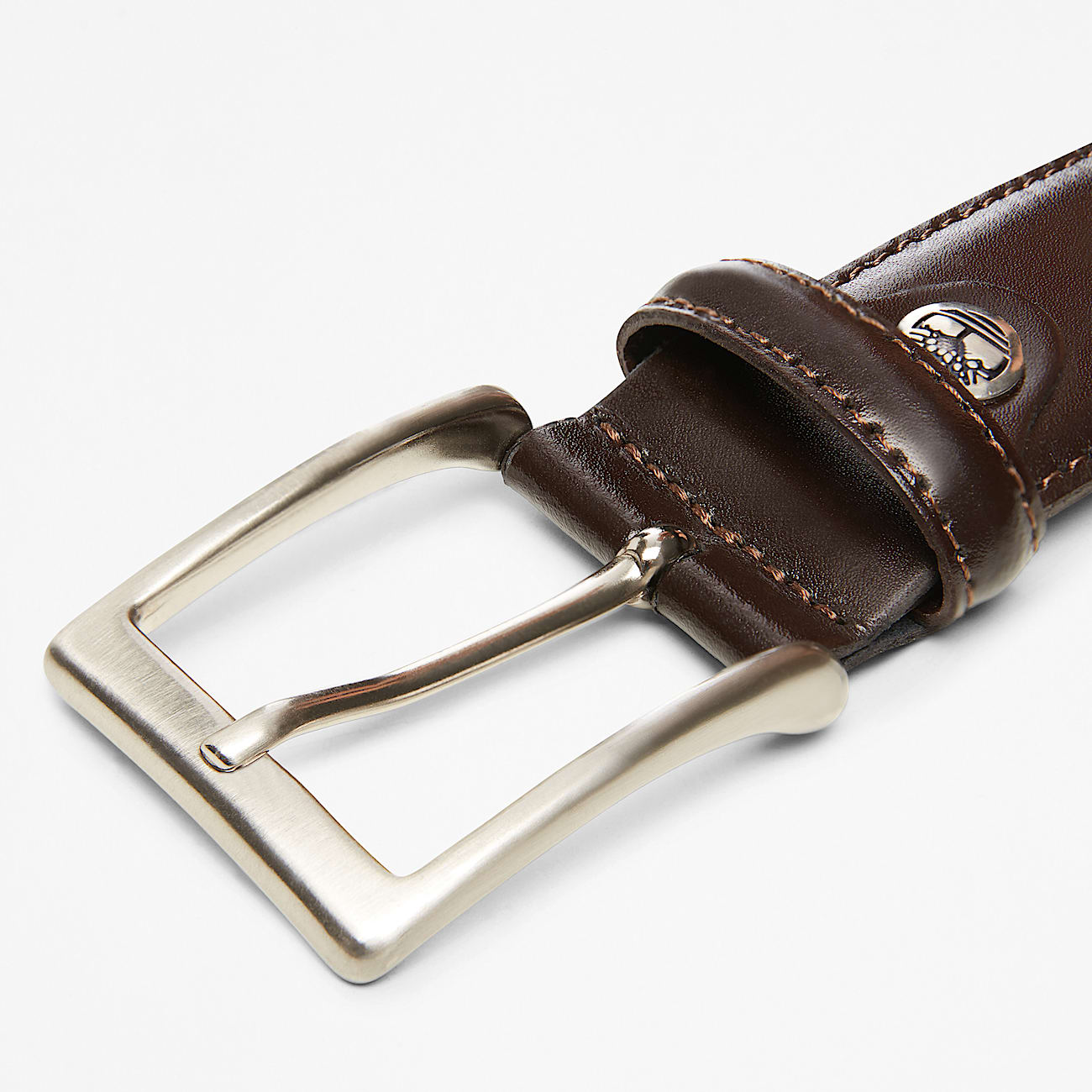 35mm Classic Adjustable Leather Belt for Men in Dark Brown