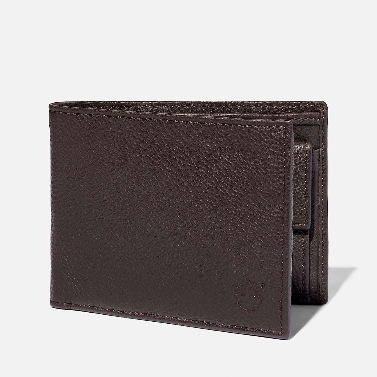 Kennebunk Leather Bifold Wallet With Coin Pocket for Men in Dark Brown - 1