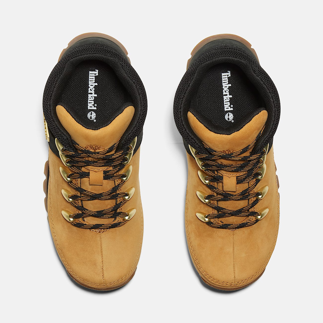 Euro Sprint Mid Lace-Up Boot for Youth in Black & Yellow - 2