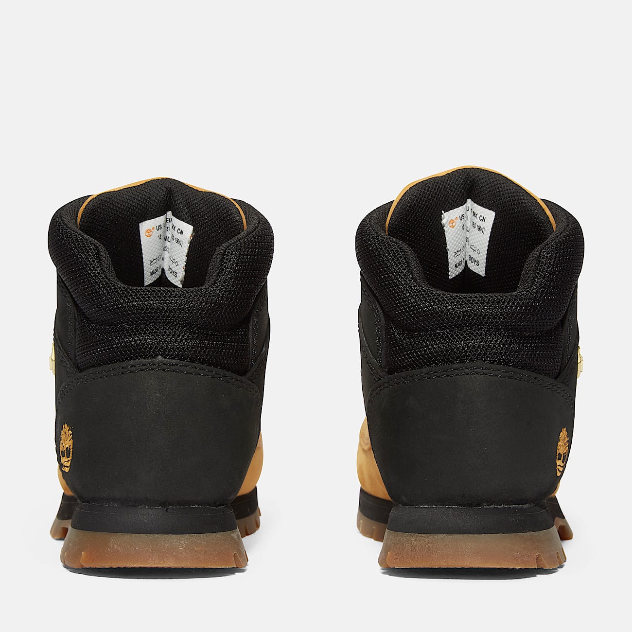 Euro Sprint Mid Lace-Up Boot for Youth in Black & Yellow - 5