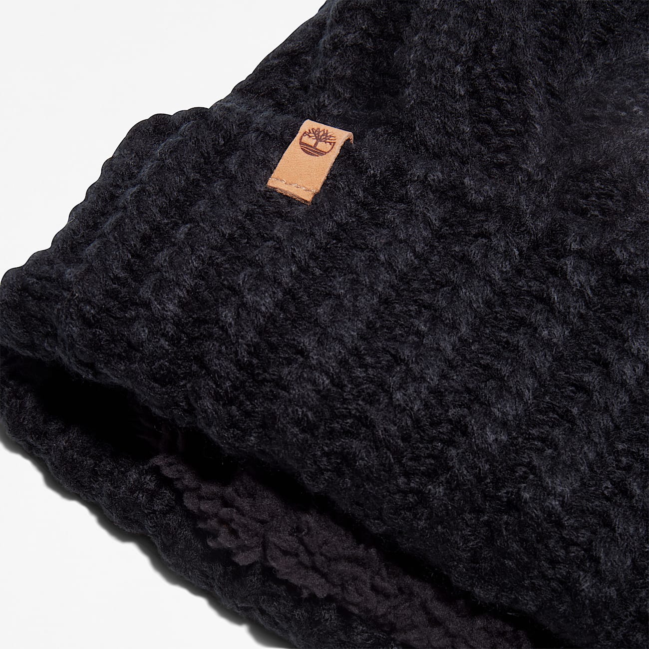 Bonnet premium torsadé à pompon pour femme noir
