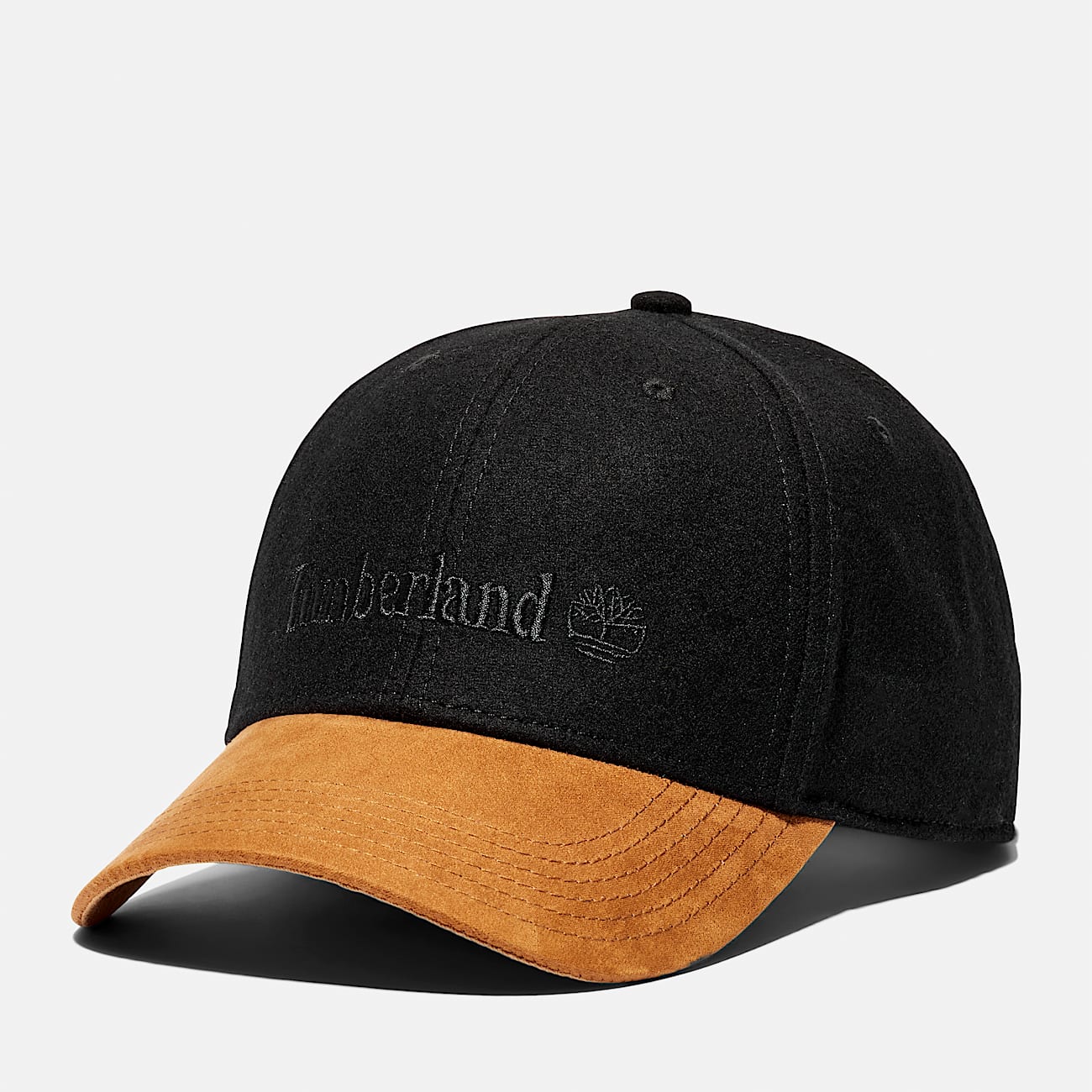 Boné de Basebol em Lã para Homem em preto - 1