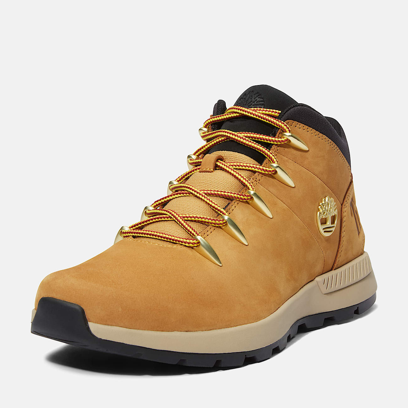 Sprint Trekker Mid Lace-Up Trainer for Men in Yellow