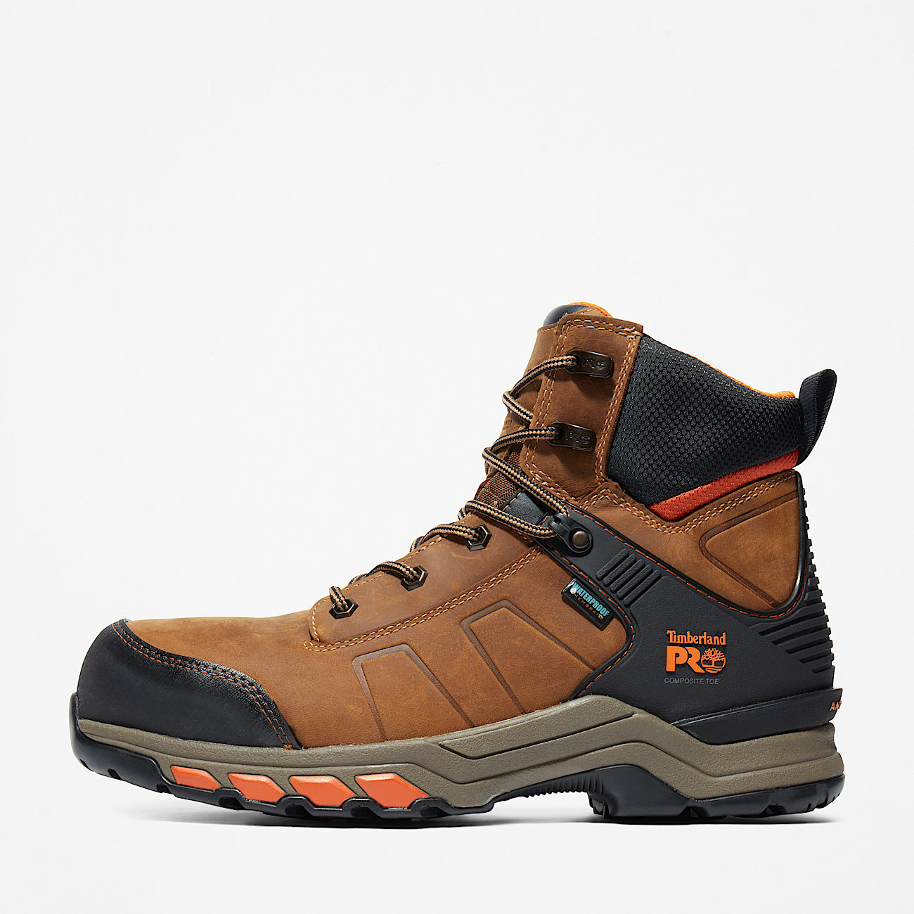 Timberland PRO® Hypercharge 6" Waterproof Composite Toe Work Boot for Men in Brown - 8