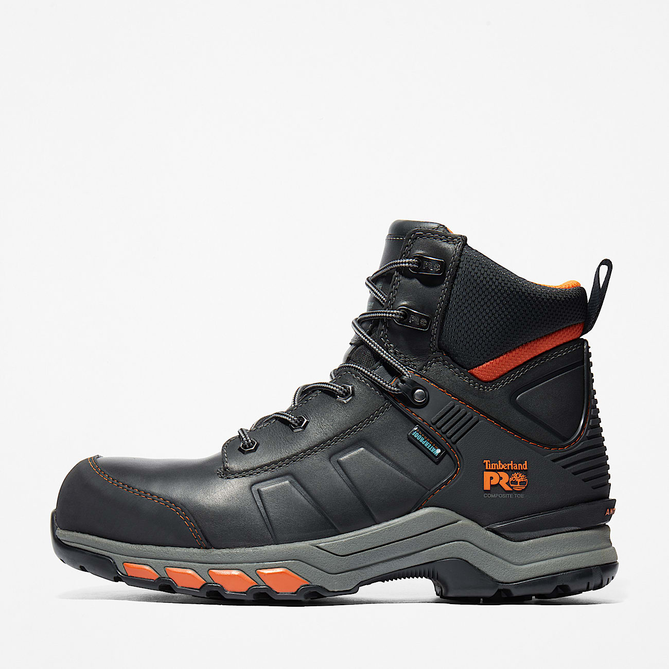 Stivale da Lavoro Impermeabile con Puntale in Composito Timberland PRO® Hypercharge 6" da Uomo in colore nero - 8