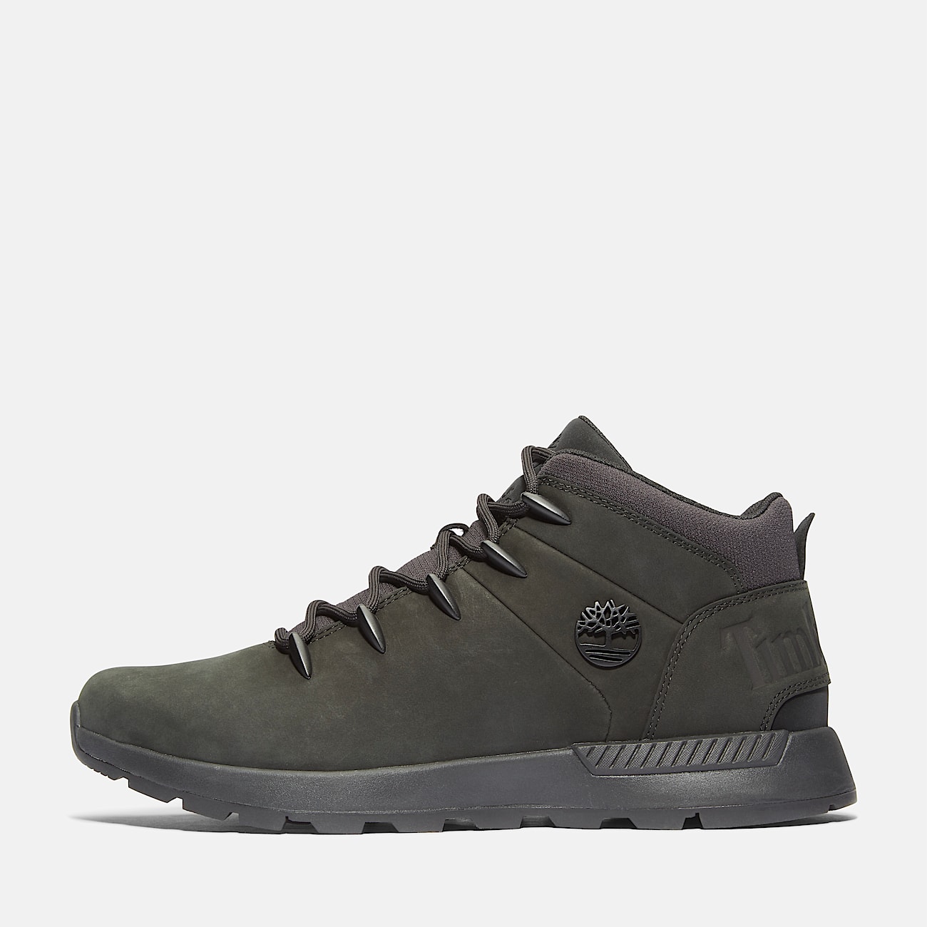 Sprint Trekker Halfhoge Vetersneaker voor heren in zwart - 8