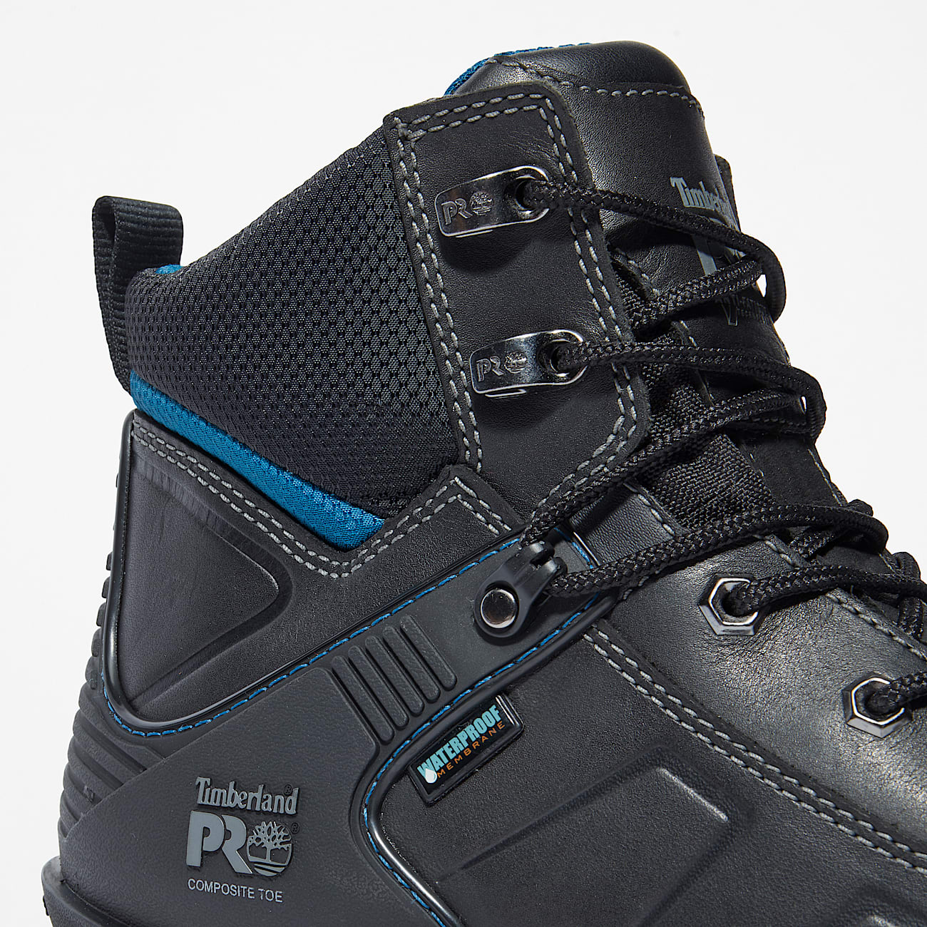 Stivale da Lavoro Impermeabile con Puntale in Composito Timberland PRO® Hypercharge 6" da Uomo in colore nero - 7