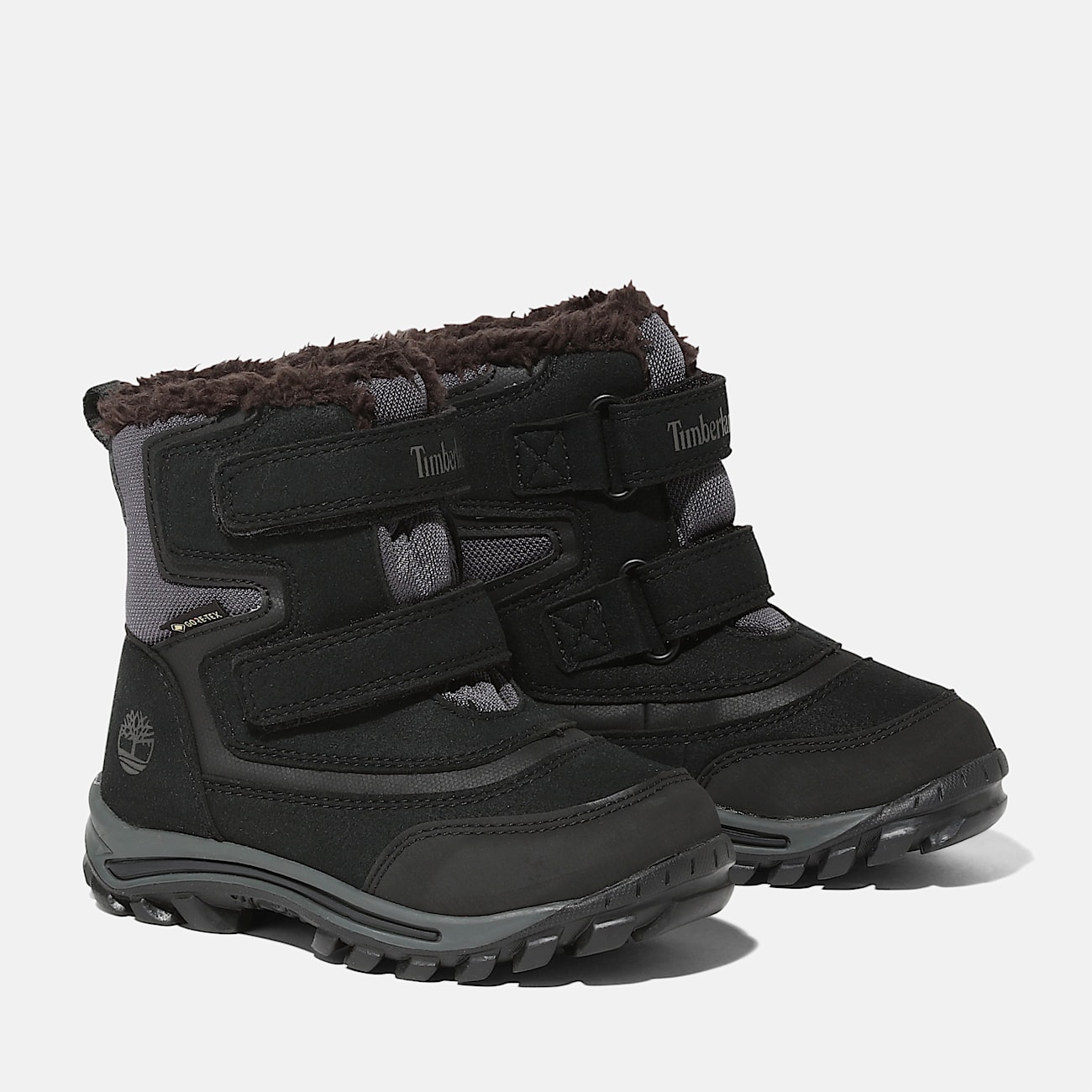 Botas de snowboard de media caña con  membrana de GORE-TEX y cierre de velcro Chillberg para niño (de 20 a 30) en negro - 4