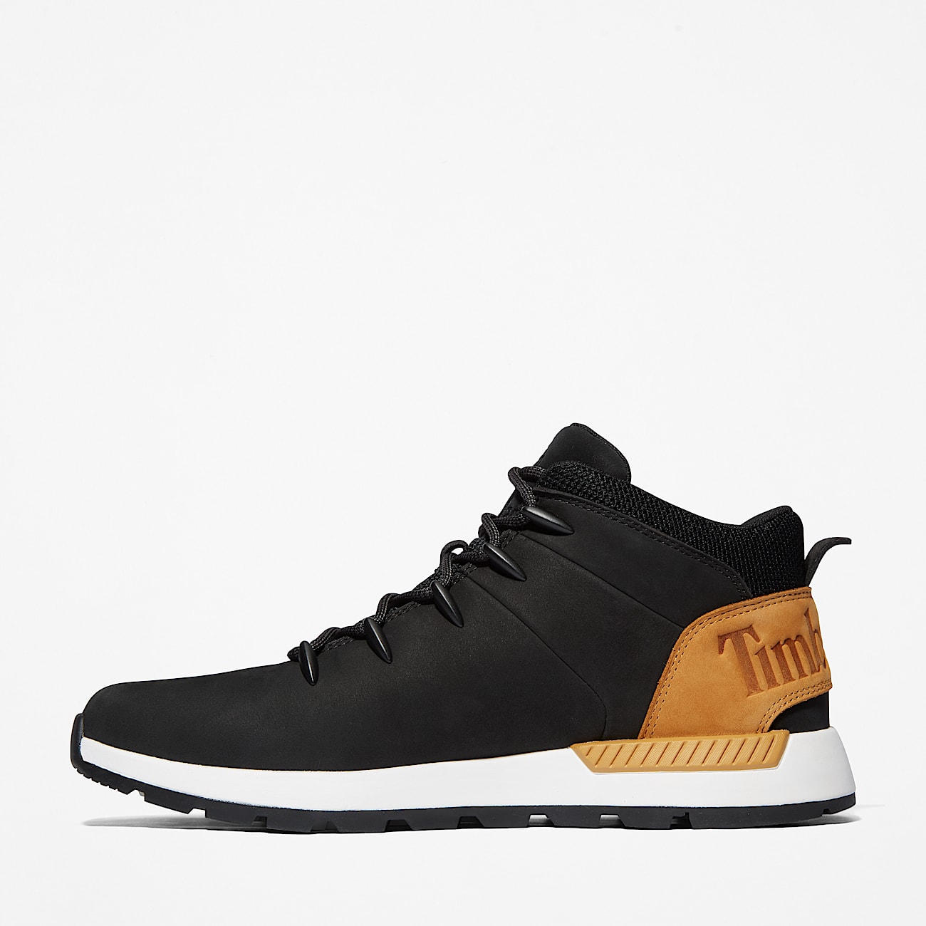 Sprint Trekker Mid Lace-Up Trainer for Men in Black/Orange