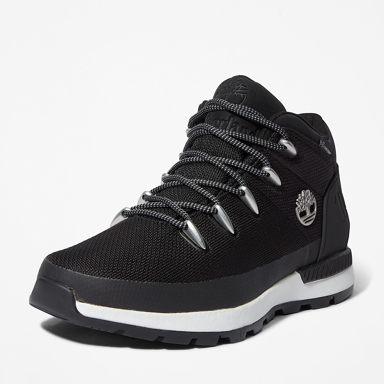 【完売】  Waterdichte Lace-Up Mid Trekker Sprint Sneaker zwart in heren voor 靴