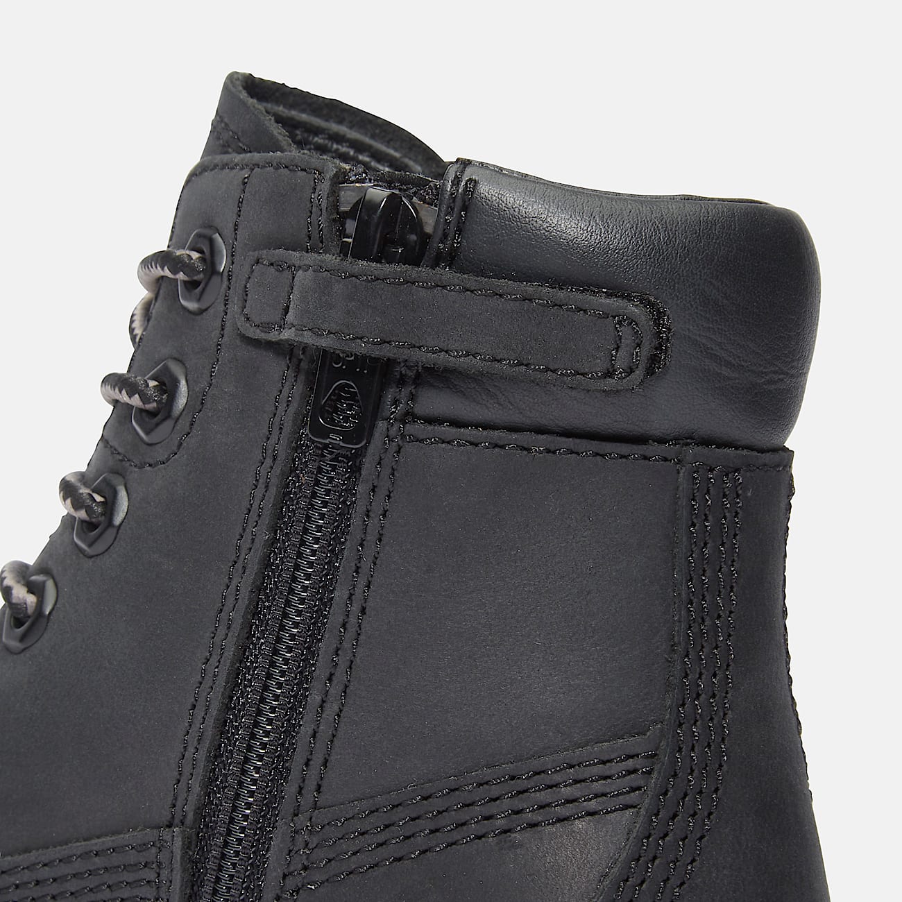 Courma Kid Lace-Up Boot for Youth in Black - 7
