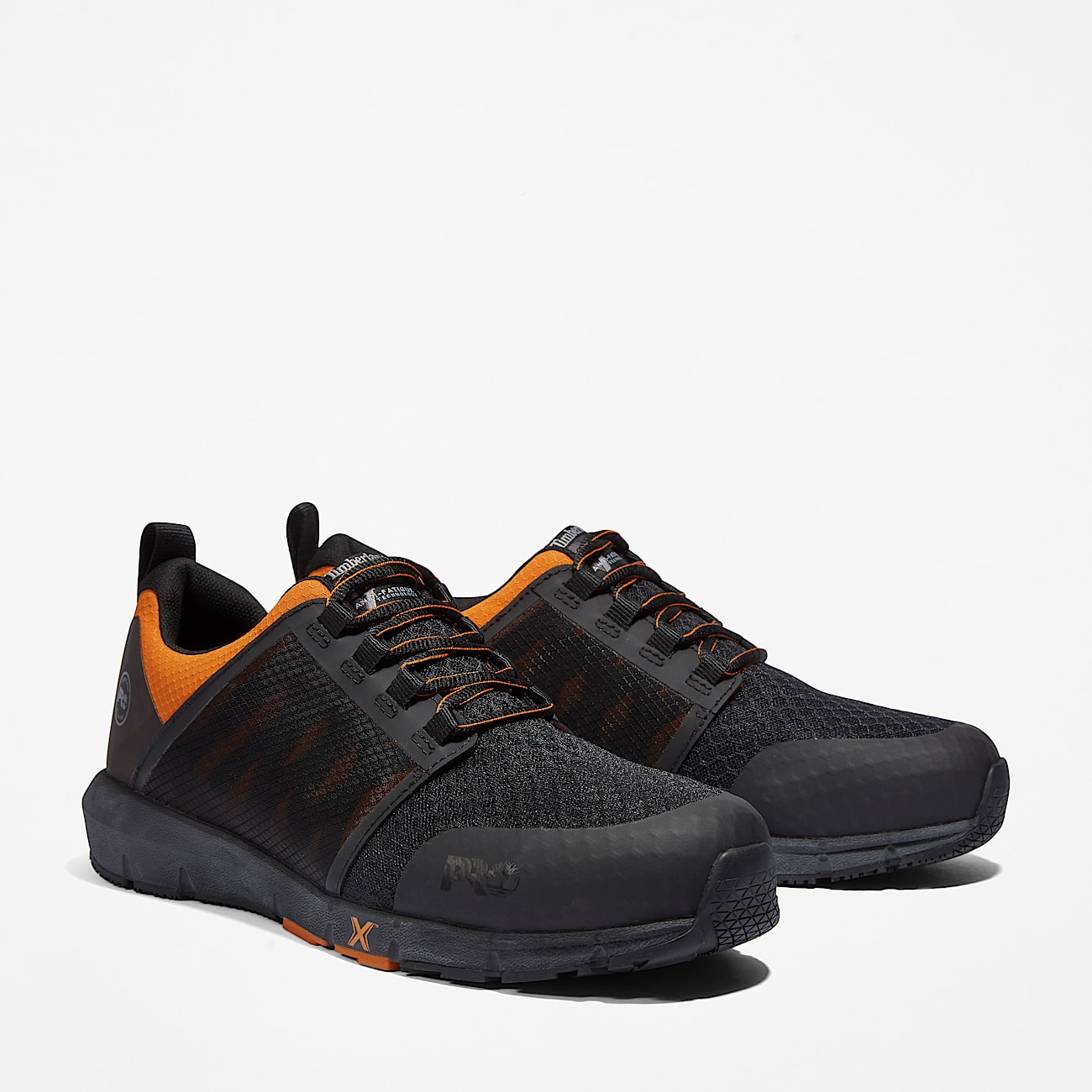 Radius Work Trainer for Men in Black and Orange - 4