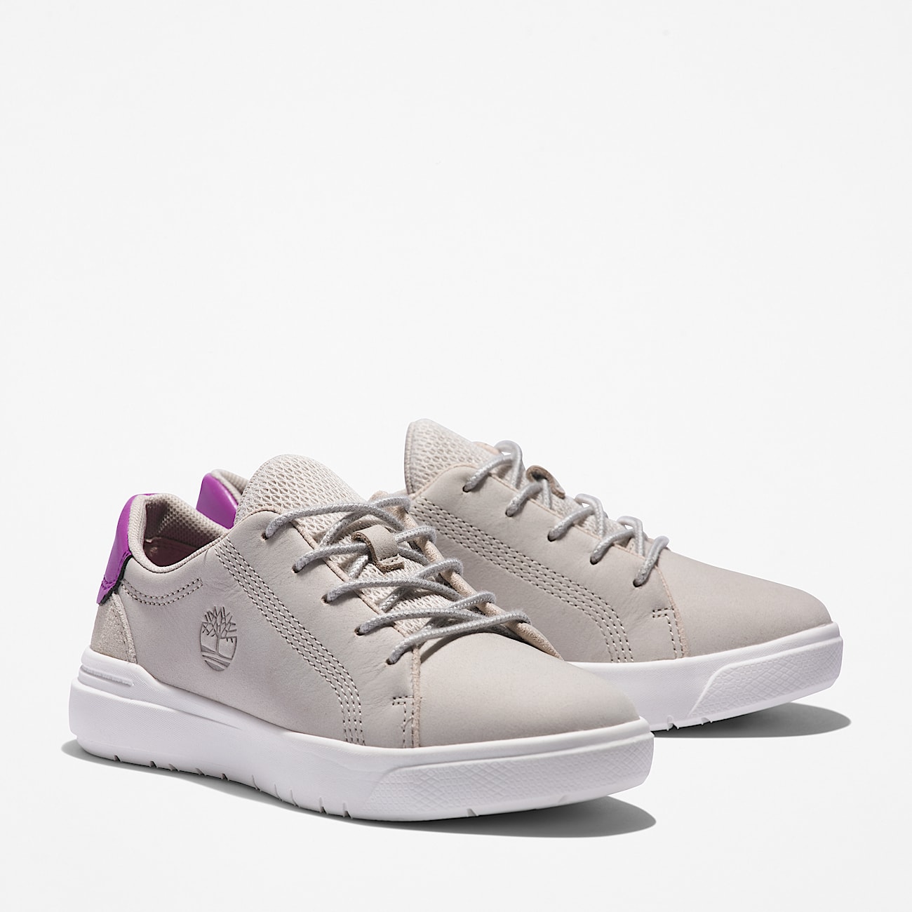 Seneca Bay Lace-up Trainer for Youth in Beige