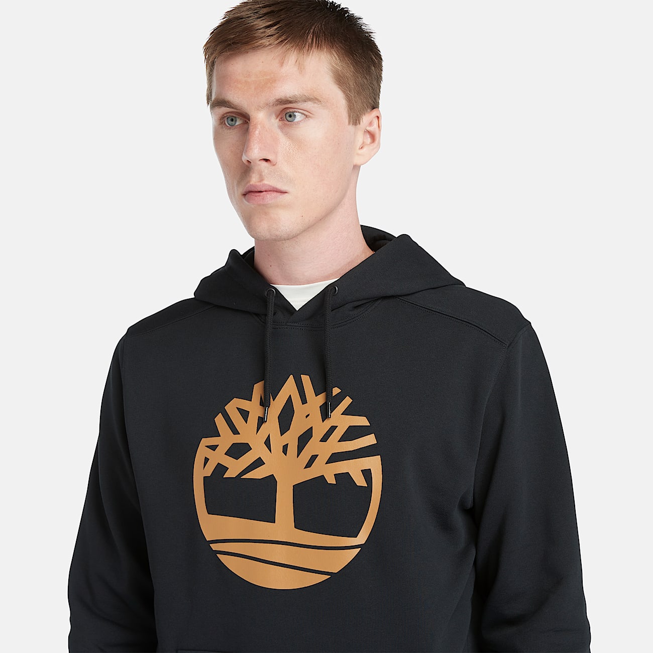 Kennebec River Tree Logo Hoodie for Men in Black