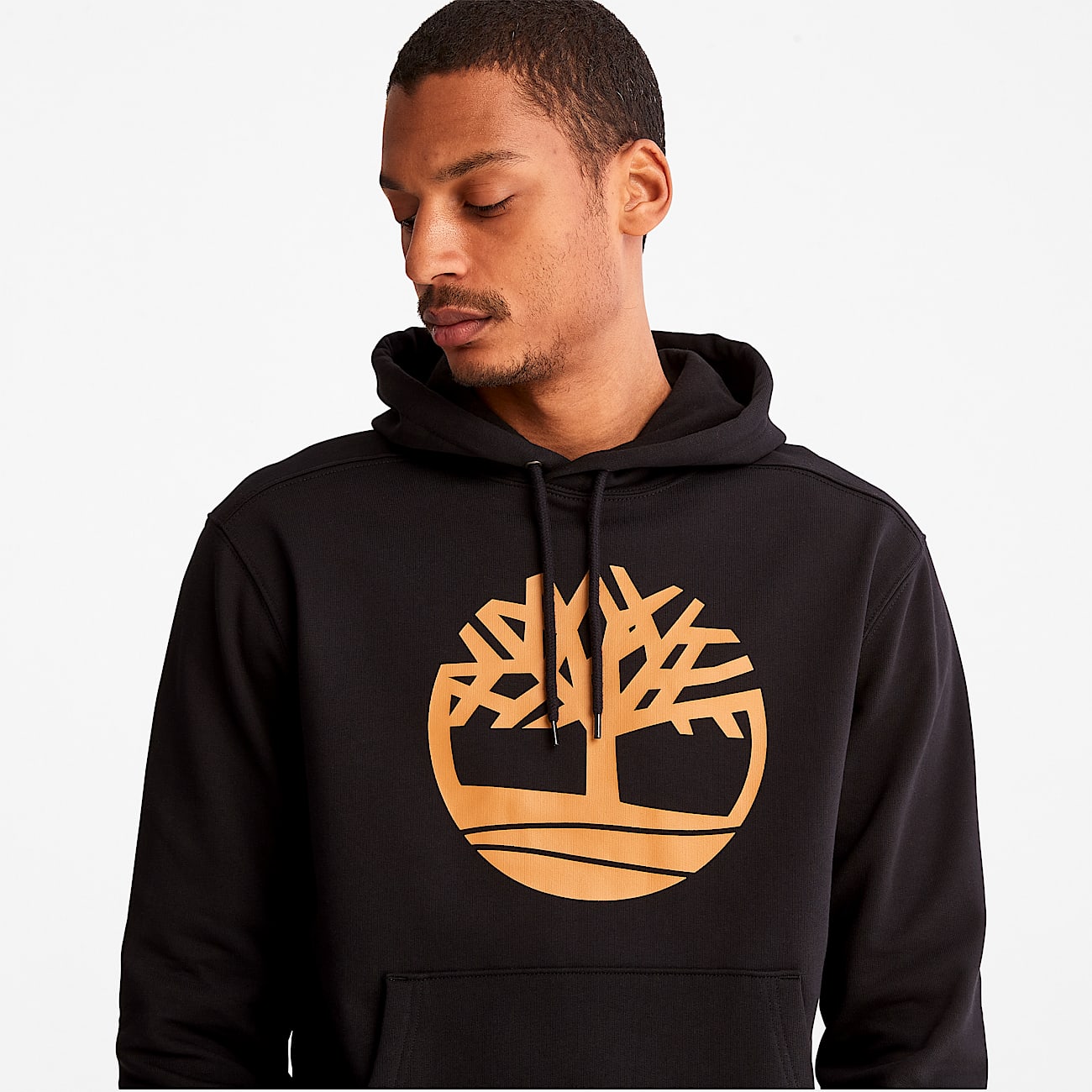 Kennebec River Tree Logo Hoodie for Men in Black