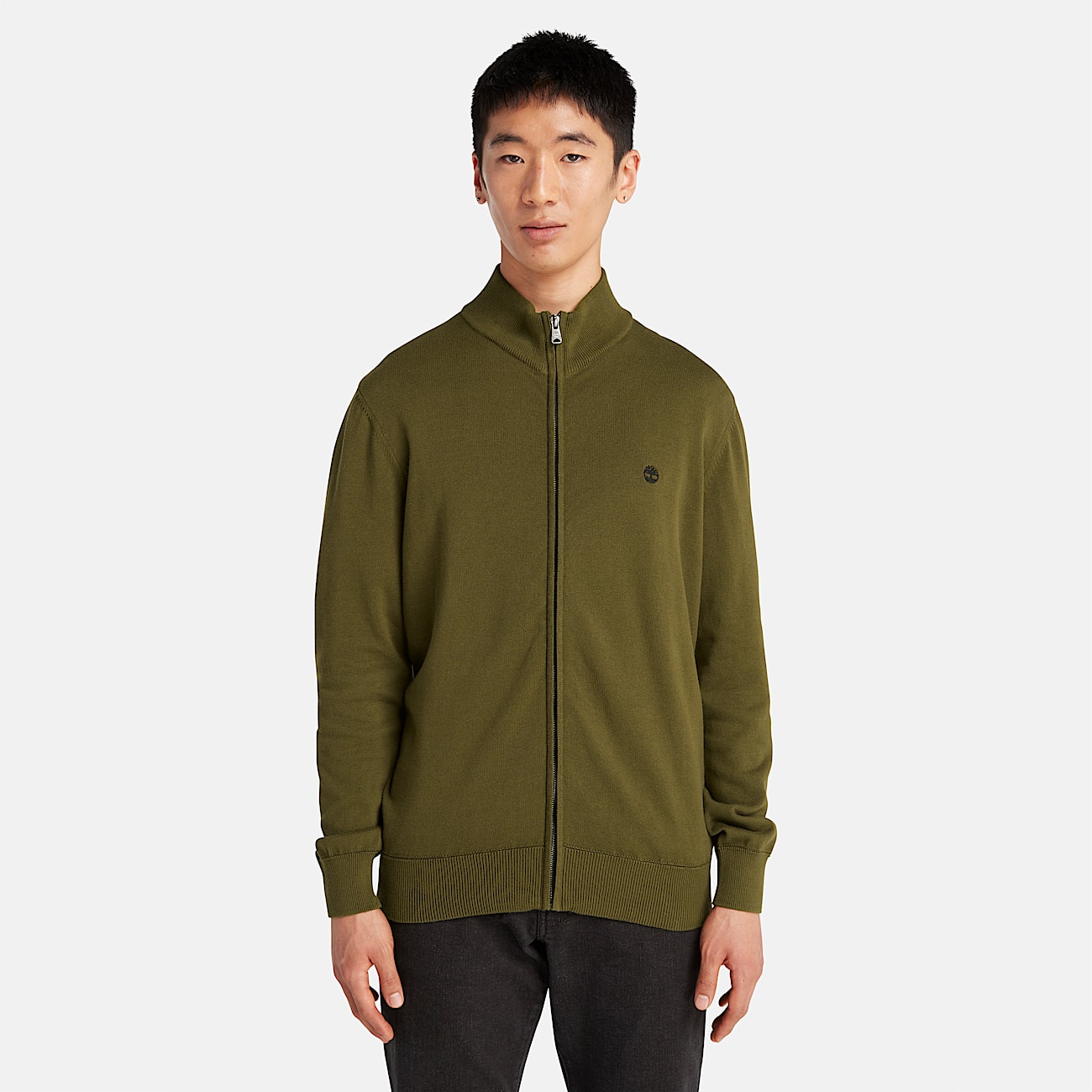 Williams River Reißverschluss-Pullover für Herren in Grün - 4