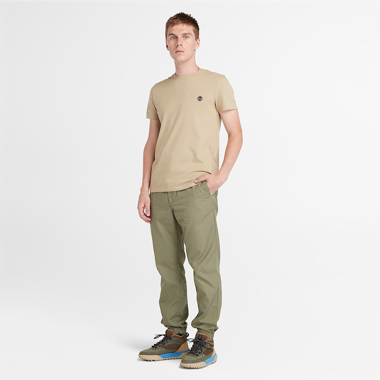 Dunstan River T-Shirt for Men in Beige