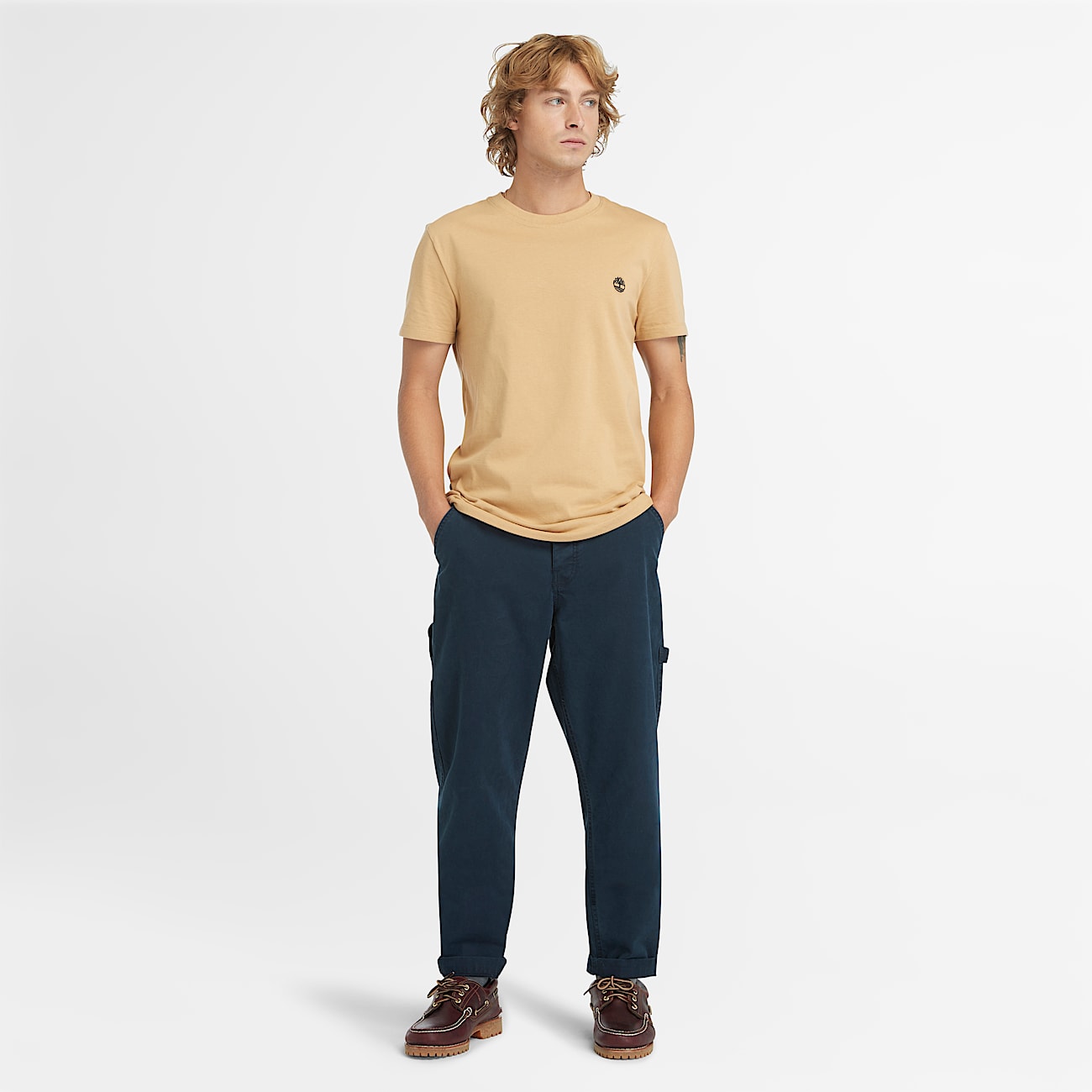 T-shirt Dunstan River da Uomo in giallo chiaro - 2