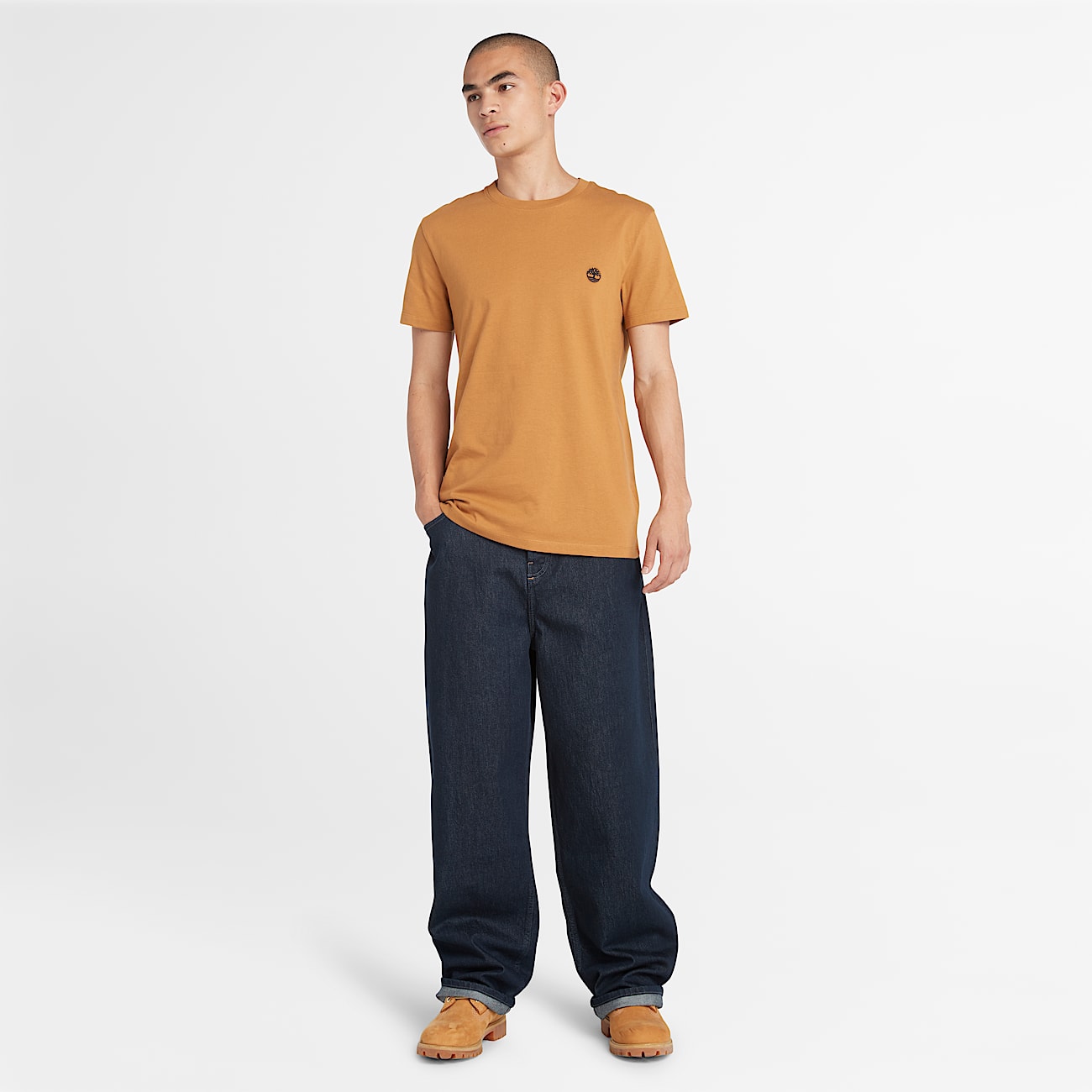 T-shirt Dunstan River para Homem em amarelo-escuro - 2
