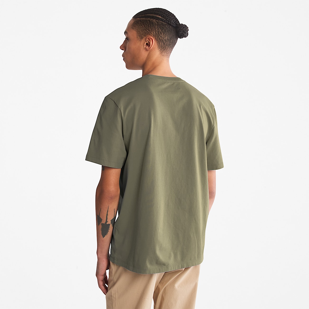 T-shirt à logo arbre Kennebec River pour homme en vert foncé - 2