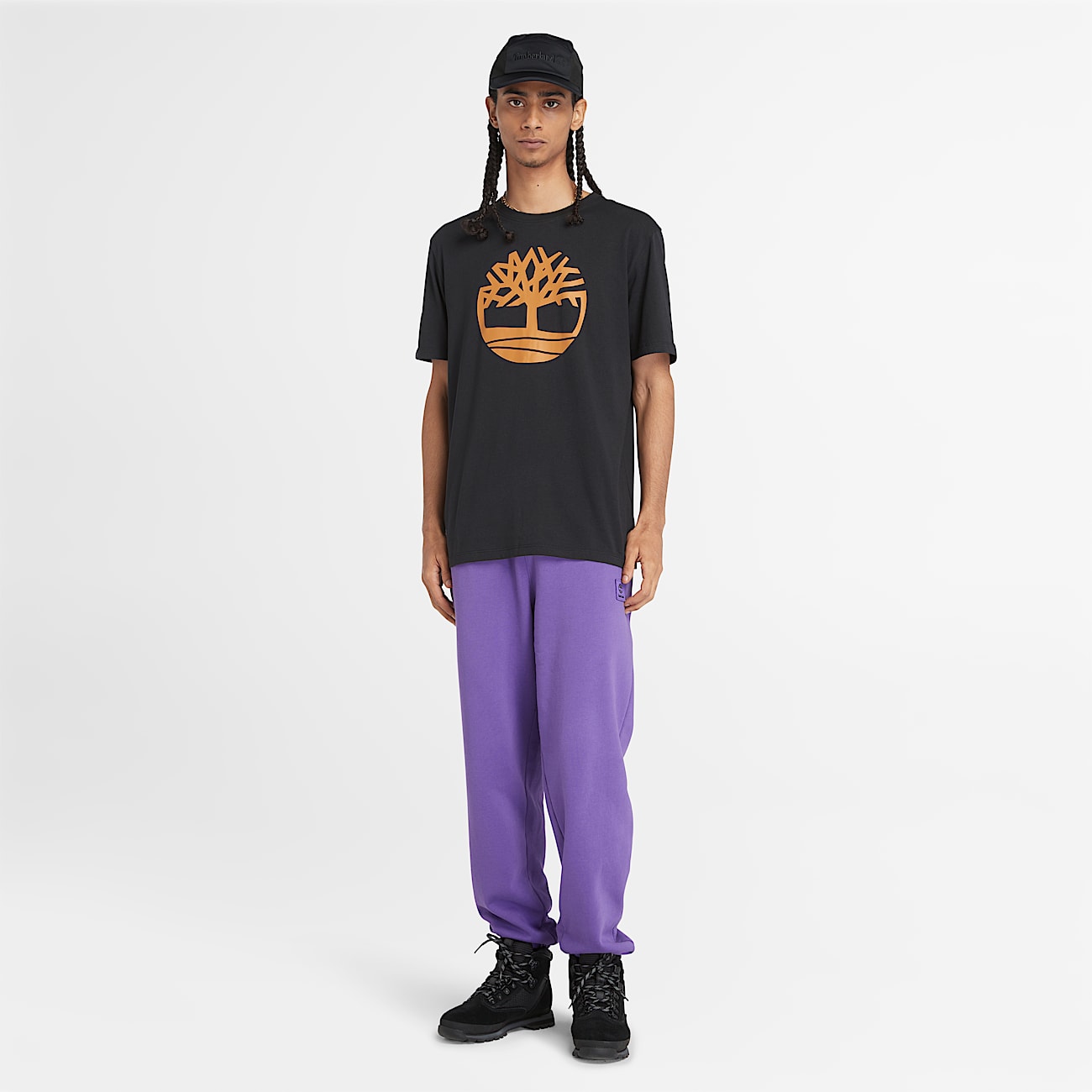 T-shirt à logo arbre Kennebec River pour homme en noir