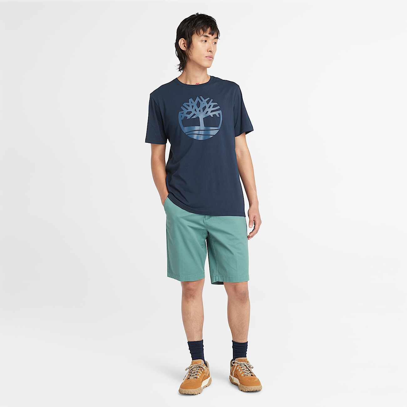 Kennebec River T-Shirt mit Baum-Logo für Herren in Dunkelblau - 2