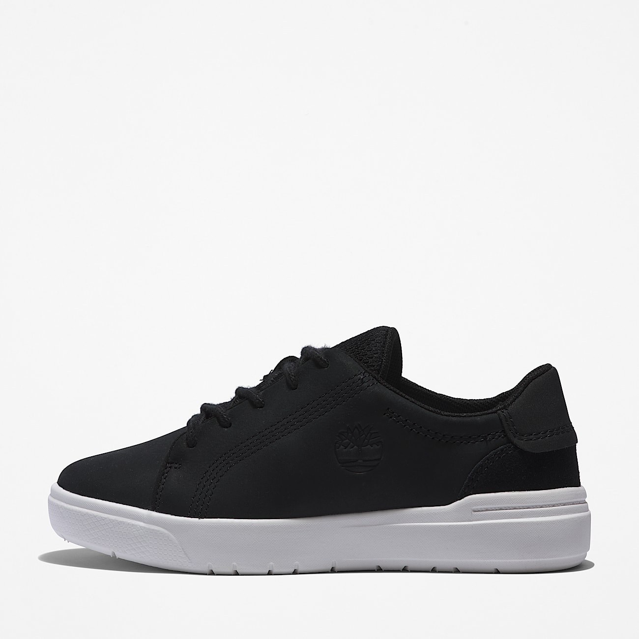 Seneca Bay Lace-up Trainer for Junior in Black
