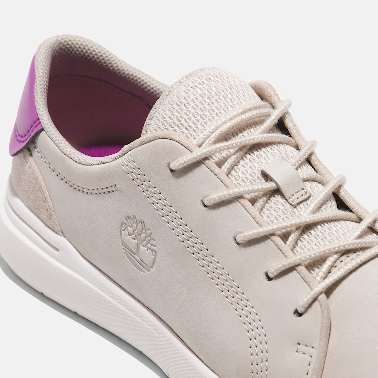 Seneca Bay Lace-up Trainer for Junior in Beige