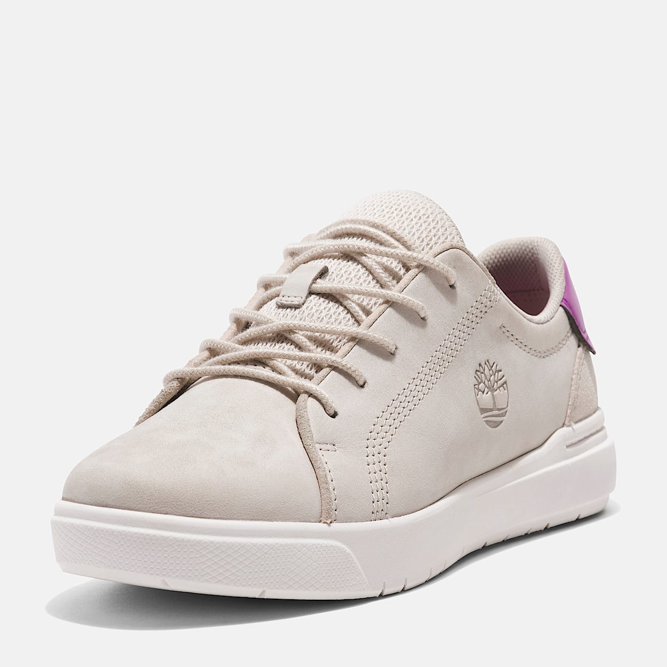 Seneca Bay Lace-up Trainer for Junior in Beige