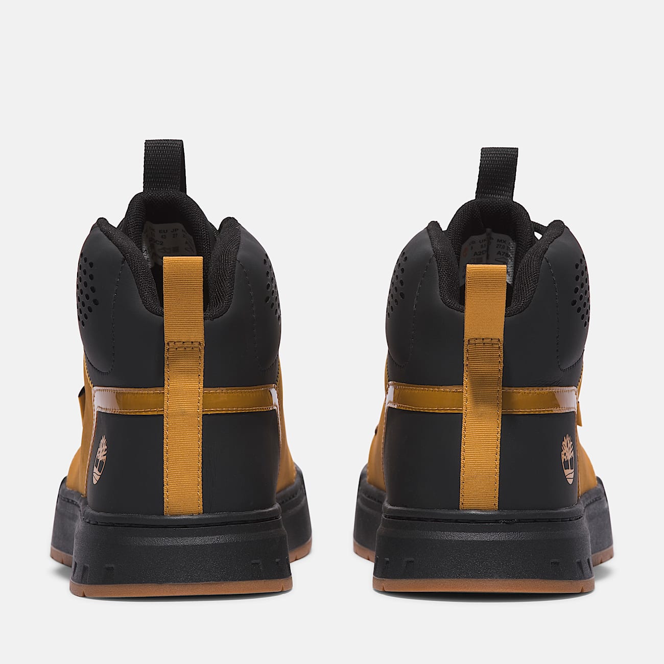 Maple Grove Mid Lace-Up Trainer for Men in Black & Yellow - 5