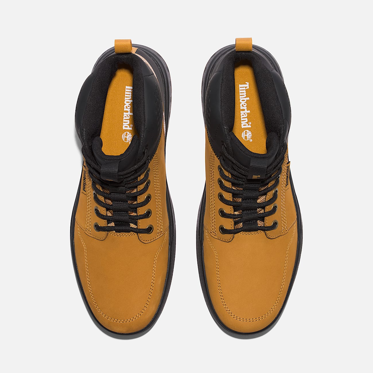 Maple Grove Mid Lace-Up Trainer for Men in Black & Yellow - 2