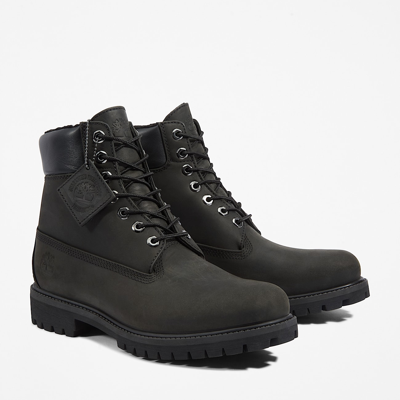 Wasserdichter Timberland Premium 6-Inch Boot zum Schnüren für Herren in Schwarz