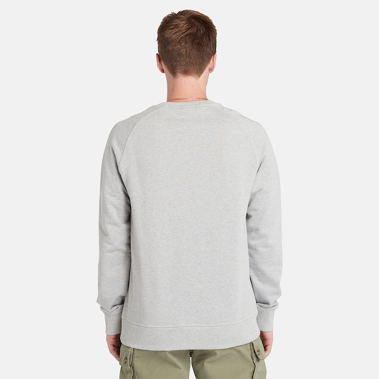 Exeter River Loopback Crewneck Sweatshirt for Men in Grey