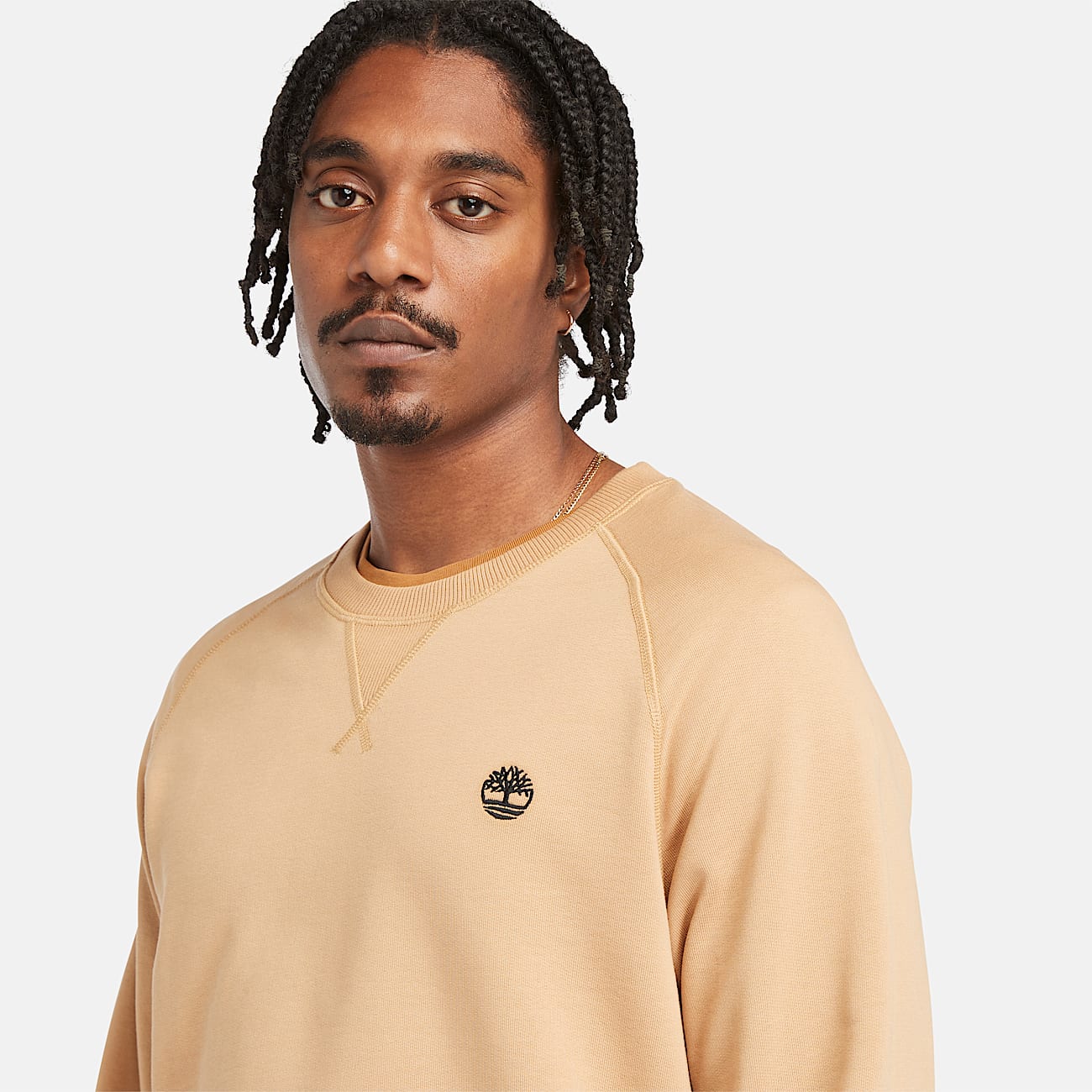 Exeter River Loopback Crewneck Sweatshirt for Men in Yellow - 3